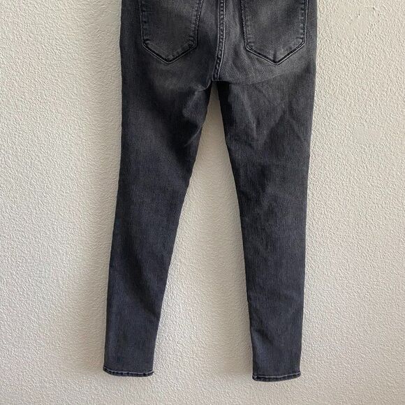 Harper Ankle Super Skinny Jeans Abercrombie & Fitch Size 24 / 00 Black Gray - Picture 5 of 5